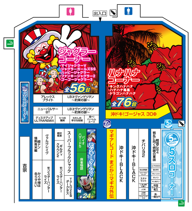 スロット配置図