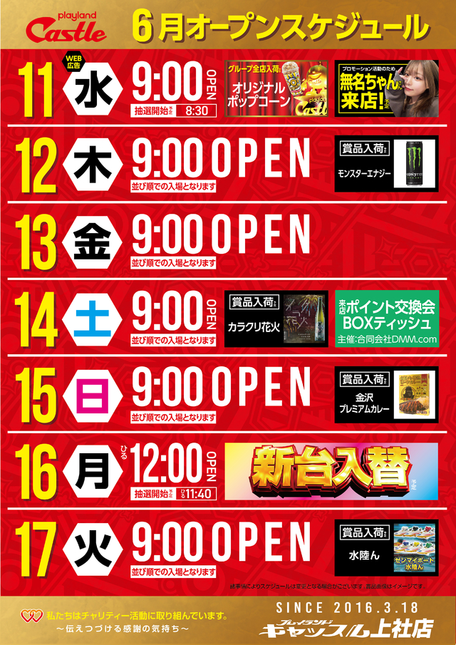 スケジュール